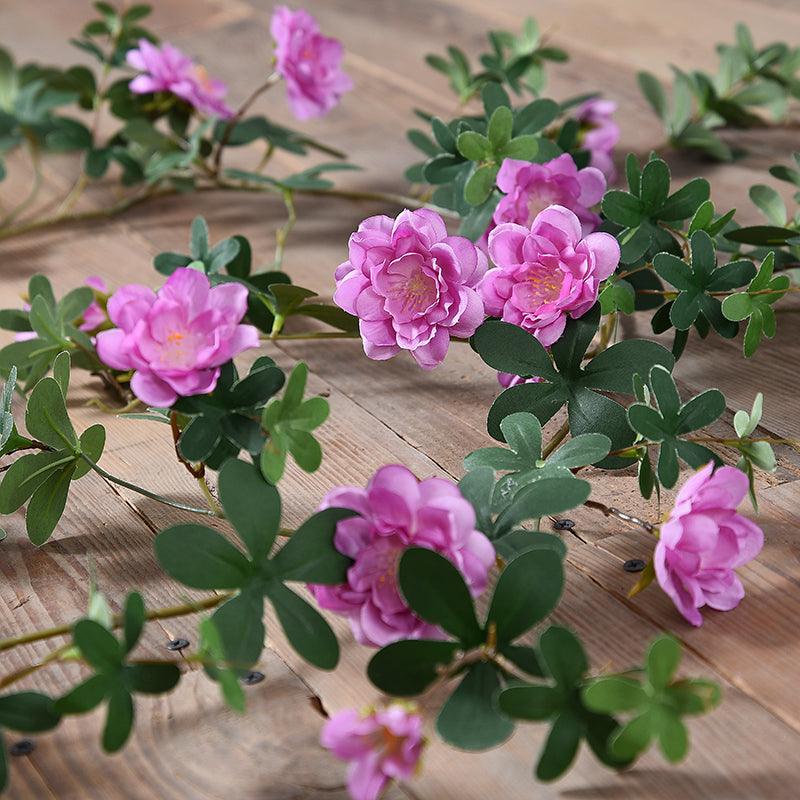 Simulated rose vine shading and winding indoor walls